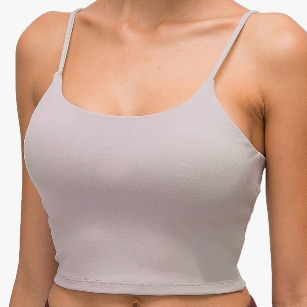 Gray workout camisole tank top